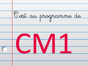 Maths au CM1
