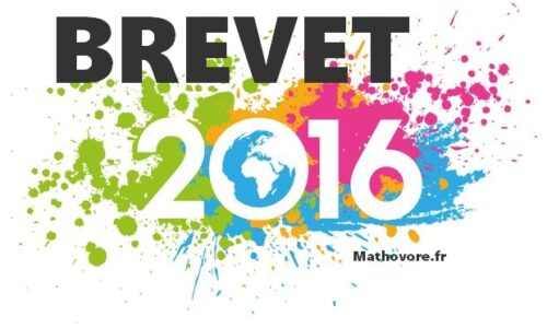 Brevet de maths 2016